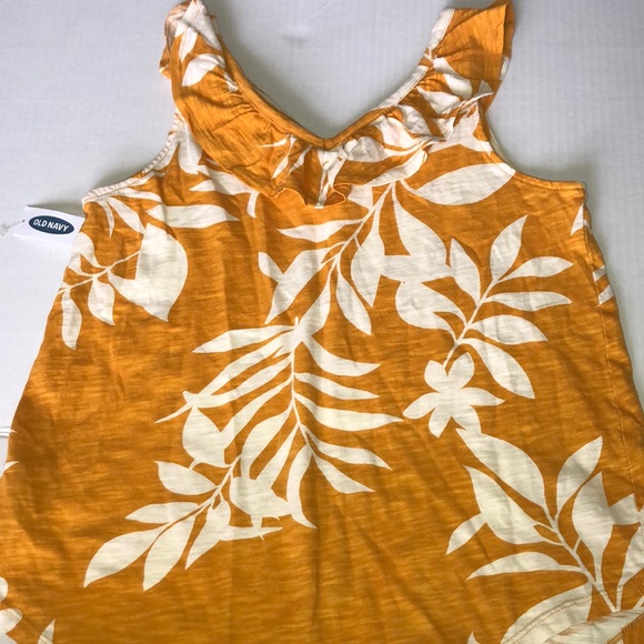 Old Navy Girls Gold Flow Top - Picture 4 of 8